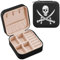Schmuckschatulle für Damen, PU-Leder, Reise-Schmuckkästchen für Ringe, Ohrringe, Halsketten, Uhren, Geschenke für Mädchen, Damen, Frauen, Jolly Roger Piratenflagge