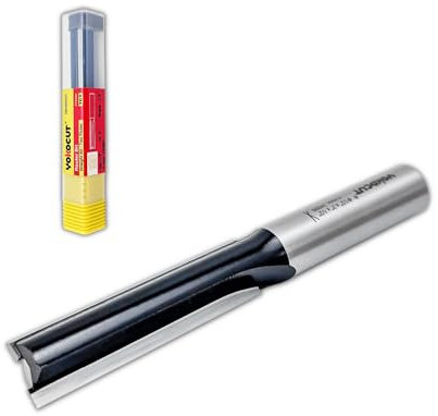 YOKOCUT Straight Two Flute Router Cutter Bit, 1/2 Inch Shank, 12.7mm Cut Diameter & 51mm Cut Length, Tungsten Carbide Tipped Router Bit (Straight Two Flutes 12.7MM DIA - 50MM CUT - 1/2 SHANK)