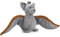 Schaffer 5742 Plüsch Fledermaus Vampi 25 cm, Grau/Braun