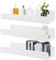 YAYODS 3 Pièces Étagère Murale Sans Trou 23x9cm, Blanc, Autocollante Sans Perçage pour Bureau, Salon, Cuisine