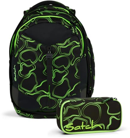 Satch Match Schulrucksack Set 2tlg. (Green Supreme)