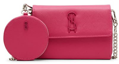 Steve Madden Damen Wallet Carina-B Geldbörse Crossbody mit Tasche Geschenkset, Knallpink (Hot Pink)