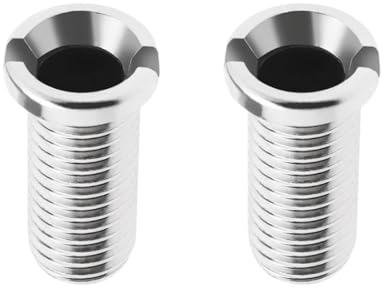 RDNKVB 2 Pieza Desague Tapon Fregadero,Tornillo de Colador de Fregadero,Cocina Tornillo Hueco Acero Inoxidable Espesar 304 Tornillo Hueco para Válvula de Desagüe Tornillo de Enchufe M12 25mm