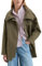 Marc O'Polo Denim Damen Parka mit Stehkragen oversized, Grün (Dark Wood), M