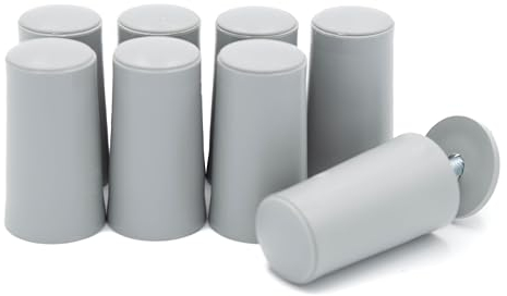 8 x Rolladenstopper Anschlagstopper Rolladen Stopper Farbe Grau/Braun/Weiß/Anthrazit/Schwarz (Grau Geschlossen)