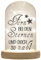 WB wohn trends LED-Glaskuppel, Fern bei den Sternen und doch so nah, 16,5x11cm, Glasglocke mit LED-Licht und Holz-Fuß LED-Laterne LED-Lampe mit Text Spruch