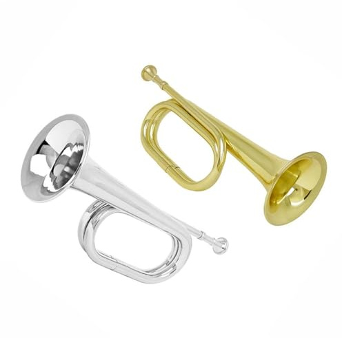 Posaune Signalhorn C-Tonart 11 Cm Schallbechermunddurchmesser Blechblasinstrument Verdicktes Messingrohr Professionelle Trompete