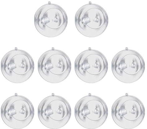 10 Stück Vielseitige Transparente Offene Acrylkugeln Für Urlaubsbasteleien, Hochtransparente Offene Kugel Aus Kunststoff Für Den Pflanzenanbau, Weihnachtskugel Aus Acryl(10cm)