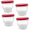 Ciieeo Pot À Yaourt En Verre Unique - Lot De 4 Élégant 100 Ml Polyvalent Pour Et Les Fêtes