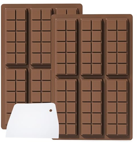 Moule Tablette Chocolat, Moule Silicone Chocolat, pour Barres énergétiques (2, YH916)