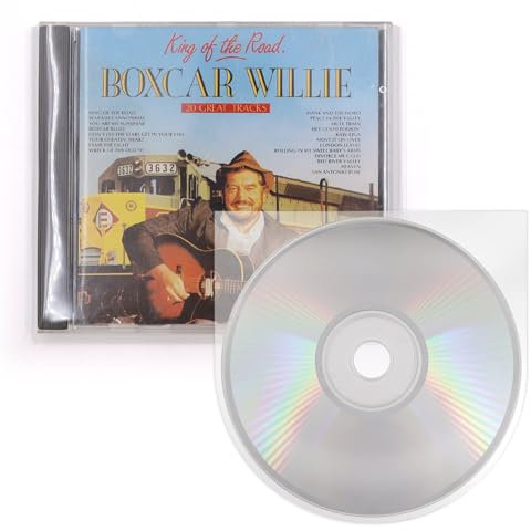 sdroceRyaM 50 Pack CD Inner and Outer Sleeves Clear Plastic Protective Sleeve Anti-Static for CD and DVD Storage