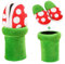 ENIXWH Hausschuhe Piranha Plants Plüsch Puppe Flauschige Cosplay Slippers mit Pipe Topflappen für Kinder Erwachsener Damen Lustige Winter