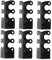 NUOBESTY 6pcs Baseboard Corner Protector Furniture Corner Protectors Corner Guard Decorative Door Bumper Table Corner Protectors Safe Corner Protector Metal Black