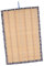 Housoutil Decoración colgante de cortina de bambú muro azul con retro para boda abanico antiguo chino ventilador de pared oriental feng shui decoración occidental boho gran ventilador tela