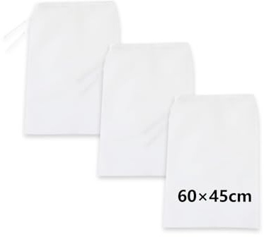Dstarymnix Sacchetto Filtro Nylon 100 Mesh 45x60cm,nylon hopfenfilter,sacchetti filtro riutilizzabili,per Vino Frutta Verdura Marmellata–Sacca Filtrante Riutilizzabile con Cordoncino per Spremitura