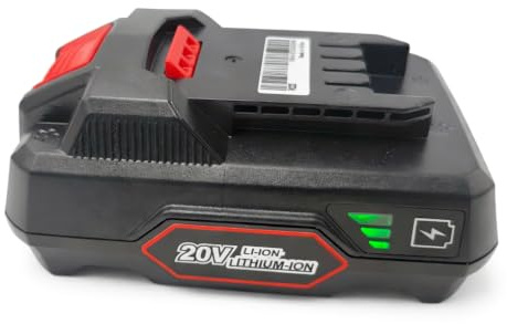 Batterie 2,0Ah pour la Série Parkside X 20V Team, Compatible avec PAP 20 A1, A2, A3, B1, B3 Batterie Lithium-ION, Convient à Tous Les Outils et Chargeurs sans Fil Parkside X 20V (PLG 20 A1/C1/A3)