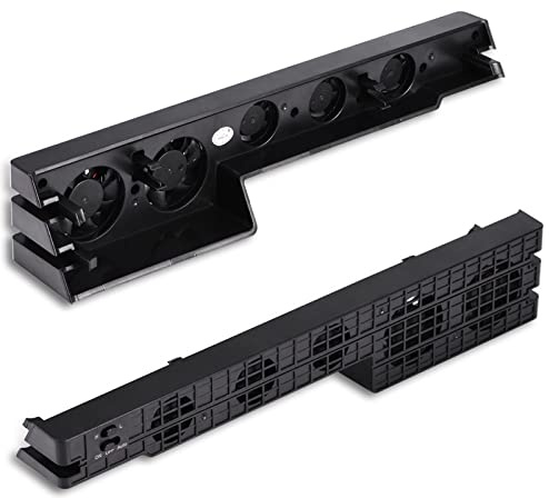 Generic Refroidisseur de Ventilateur de Refroidissement à 5 Ventilateurs Super avec Contrôle de la Température pour Pro - Fitness Silencieux et Transparent, Gérez Votre Console Automatiquement -
