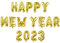 MIAHART 2025 HAPPY NEW YEAR Luftballons Set Alu-Goldfolie 16 Zoll Ballon Silvester Party Supplies Buchstaben und Zahlen Neujahr Dekorationen 2025