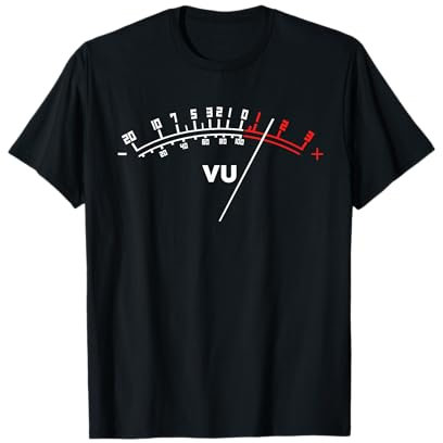 Audio VU Meter | Cool Analog Sound Engineer Gift T-Shirt
