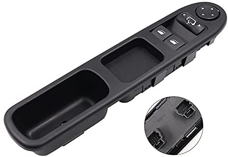 ZEALfix Interruptor Mando Elevalunas, Botonera de Ventana para 307 2000-2005 96351622XT 6554.E4