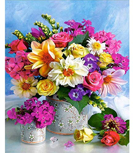 ZHXXFD Peinture par Numero Bouquet Lumineux Peinture Adulte par Numero Paysage Peinture Numéro d'art Tableau A Peindre avec Numero DIY Paint by Numbers Kits sans Cadre(A146)