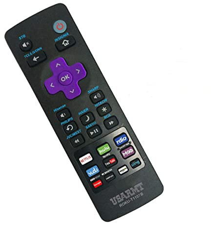 Universal Remote Control for All ROKU TV fit for Models TCL, LG, ONN, Sharp, Philips, Hisense, JVC, RCA, Sanyo, Haier, Insignia, Hitachi Roku TV, and ROKU Streaming Player Boxes
