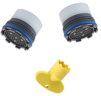 KIT DUE PEZZI AERATORE + CHIAVE PER RUBINETTO A SCOMPARSA 16 x 1 M ROMPIGETTO FILTRO FILTRINO (Conf. 3 Pz.)