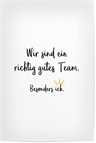 artboxONE Poster 75x50 cm Typografie Typografie Gutes Team - Bild Arbeit Arbeitsplatz Beruf