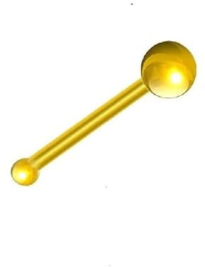 Piercing Nasenstecker Nose Pin Echt 585 Gold Maße 0,6 x 6 x 1,4 mm Nase modisch extravagant 46001