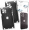 TF Skins Protector de pantalla para iPhone 12 Pro Skin (2 unidades) para la parte trasera y los lados de aspecto elegante, incluye protección de la cámara contra arañazos (Carbon Black)