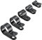 25 x Black Nylon Plastic P Clips - Fasteners for Conduit, Cable, Tubing & Sleeving [ 25mm ]