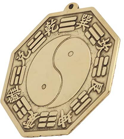 WNUV Feng Shui Spiegel Bagua, Geschenk, Material aus Messing, für Auto, zu Hause für den Außenbereich, Standard