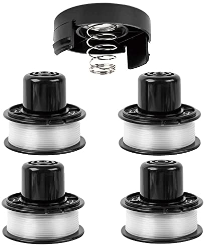 A6226 Bobine de fil pour Black et Decker GL360 / GL310 / GL250 / GL360SB Coupe Bordure, Bobine de fil Rechange pour Black and Decker a6226 gl360 débroussailleuse sans fil 1,6 mm 6,0 m (4 + 1pcs)