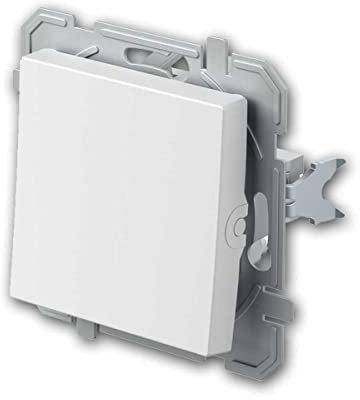 LOGIQ Wechselschalter, weiß, ohne Rahmen, Steckklemmen, universelles Design, passend für Hohlwanddosen und Unterputzschalterdosen