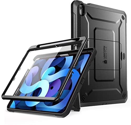 SUPCASE Unicorn Beetle Pro - Funda para iPad de 10ª generación de 10.9 Pulgadas (2022), con Protector de Pantalla Integrado, Soporte y Soporte para lápiz (Negro)
