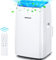 VAGKRI Portable Air Conditioners 14000 BTU ASHRAE (10200 BTU DOE/SACC), 3-in-1 AC Unit with Fan & Dehumidifier Cools up to 700 sq. ft, Smart/Sleep Mode 3 Fan Speeds Auto Swing 24H Timer Remote Control