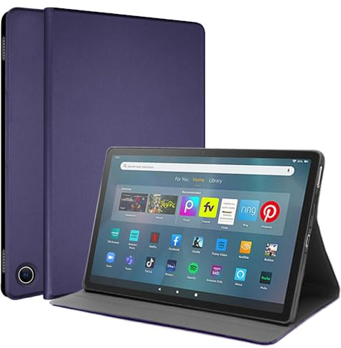 TECHGEAR Smart Coque Compatible con Amazon Fire Max 11 (2023/13ª generación) Carcasa Smart Case con soporte y protección de ángulos [Auto Despertar/Dormimiento] – Vaqueros Azul