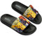Pokémon Claquettes Enfant, Sandales Garçon Été, Sandales de Piscine Plage pour Enfant (Noir/Orange, 38 EU)
