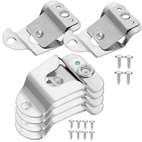 Toyvian 6pcs Microphone Hook Car Microphone Clip Microphone Mounting Clip Car Clothes Hanger Cb Mic Holder Handheld Microphone Hanging Clip Wifi Radio Car Holder Sm50 Metal Stainless Steel