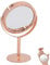 BEGOOD Rose Gold Vanity Mirror with Stand, 3 Inch Round Double-Sided Mirror