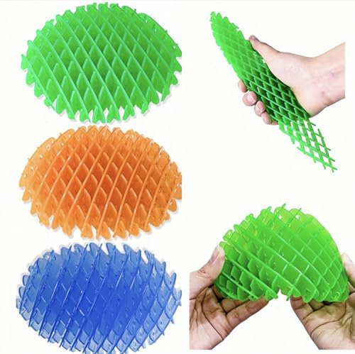 COMVASTARS 3 Stück Fidget Wurm, Lustige Tasche Anti-Stress Spielzeug, Formwandelnder Wurm für Kinder, Sensory Toys für Erwachsene und Kinder