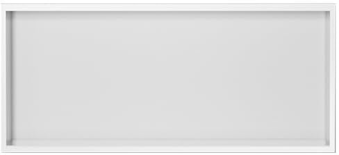 ZXHKZDX Rechteckige Bathroom Embedded Shower Niche, Wasserdichtes Bathroom Accessories Shelf Storage, Matt Bathroom Shelves Für Shampoo Seife Und Fußstütze(White,90X28X12.5cm-35X11X5in)