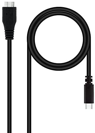 Brightium Cavo USB 3.0 da tipo USB-C maschio a Micro B maschio, lunghezza 1,0 m, ideale per collegare dispositivi ad alta velocità di trasferimento.
