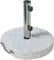 Outsunny Sonnenschirmständer aus Granit 25,5kg Schirmständer mit Rolle, Griff, Rund Schirmhalter, Schirmgewicht, Ständer für Sonnenschirm 32/38/48mm Rohrdurchmesser, für Balkon, Terasse, Garten, Grau