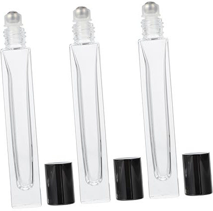 WRITWAA 5pièces Flacons Vides Verre De Rechargeables Pour Huiles Essentielles Et Parfums