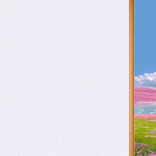 Vinilos para Ventanas Privacidad, Vinilos para Cristales Opaco 50 x 70 cm Anti-UV Estático Autoadhesivo Decorativos para Dormitorio Baño Oficina Cocina Hogar, Blanco Mate