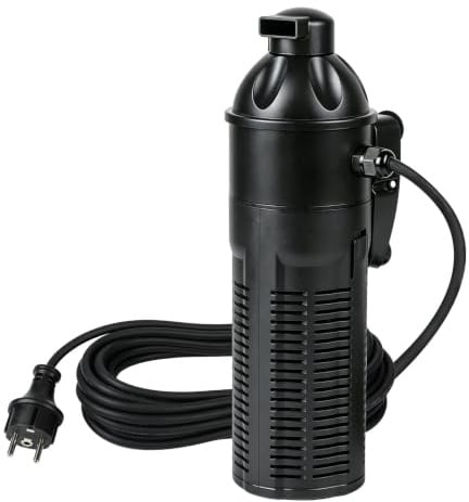 lalago Aquarium Innenfilter 2000 L/h mit UVC Klärer 13W und Pumpe 6W | inkl. UV-Sterilisator Wasserpumpe Filterschwamm und Schutzkorb - Ideal für 200-350L - Süßwasser Meerwasser (CUP-613)