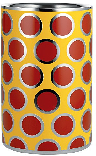 Alessi Circus Vakuum Flaschenkühler, Edelstahl, Silber, 12.5 x 12.5 x 18 cm