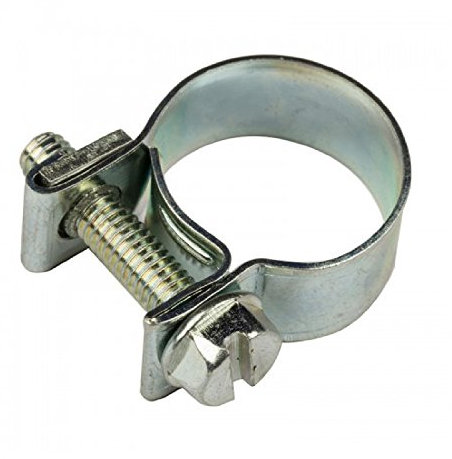 25 x Mini Hose Clamps Stainless Steel Clips for Air Fuel Water Coolant Breather [ 9-11mm ]