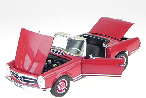 Norev Mercedes R113 280SL Pagode 1969 dunkelrot Modellauto 183520 1:18